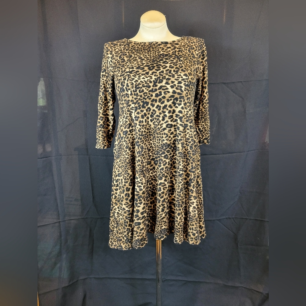 Torrid & Betsey Johnson 00 14 Leopard skater dress